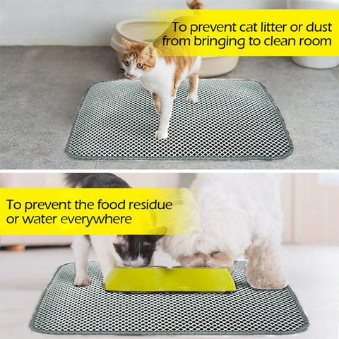 Double-Layer Cat Litter Mat - The Pet Delights