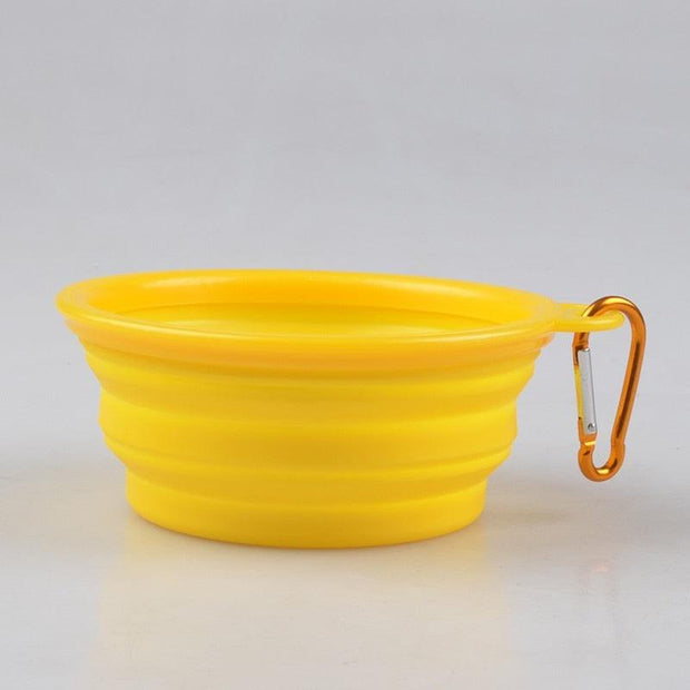 Silicone Travel Dog Bowl collapsible - The Pet Delights