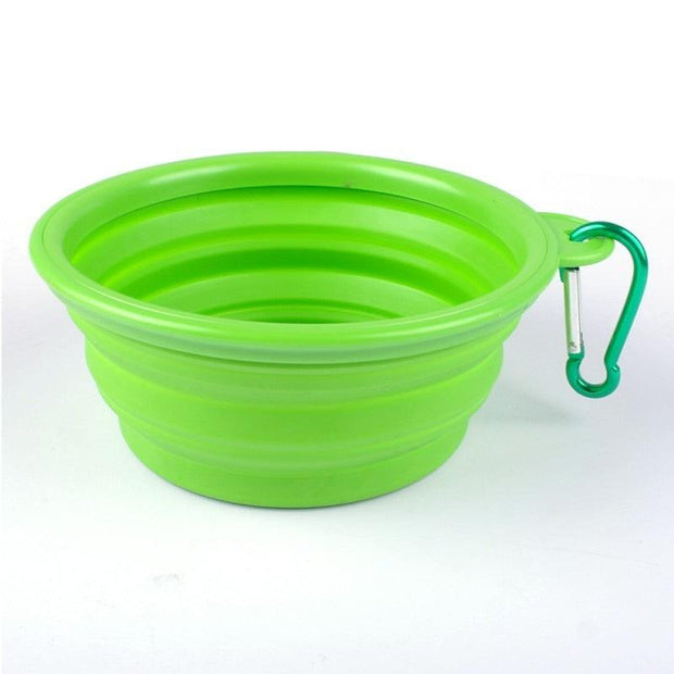 Silicone Travel Dog Bowl collapsible- The Pet Delights