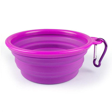 Silicone Travel Dog Bowl collapsible - The Pet Delights