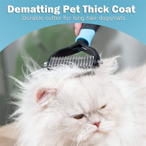 Professional Pet Deshedding Brush 2 Sided - The Pet Delights